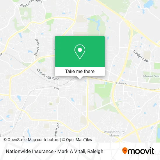 Nationwide Insurance - Mark A Vitali map