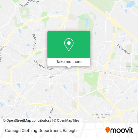 Consign Clothing Department map