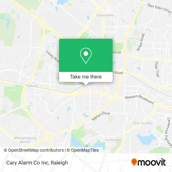 Cary Alarm Co Inc map