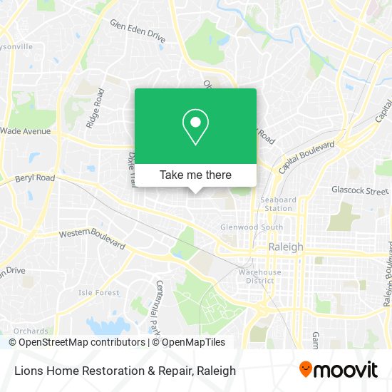 Lions Home Restoration & Repair map