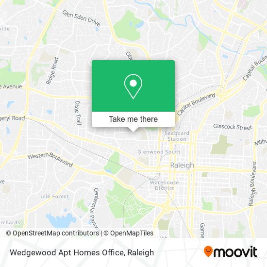 Mapa de Wedgewood Apt Homes Office