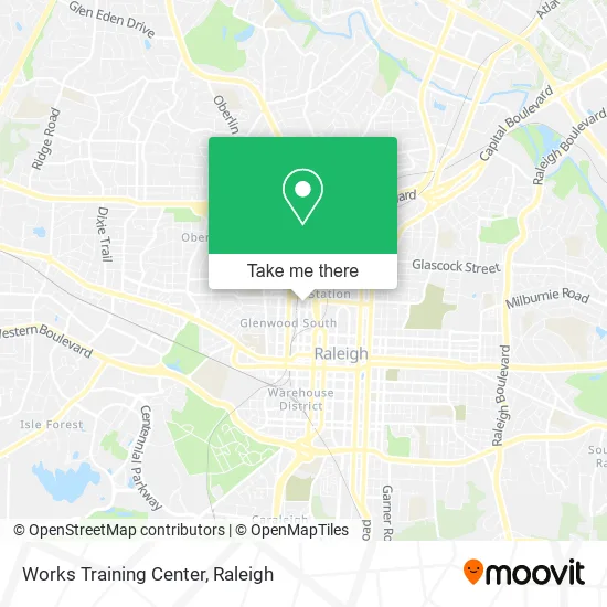 Works Training Center map