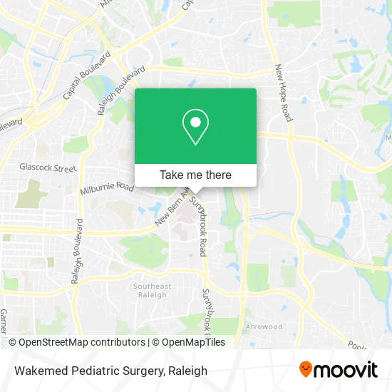 Mapa de Wakemed Pediatric Surgery