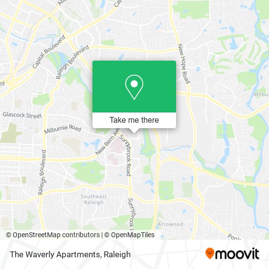 Mapa de The Waverly Apartments