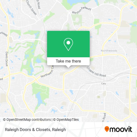Raleigh Doors & Closets map