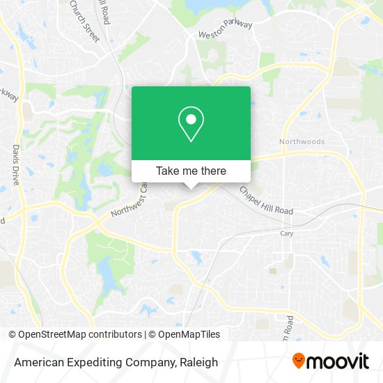 American Expediting Company map