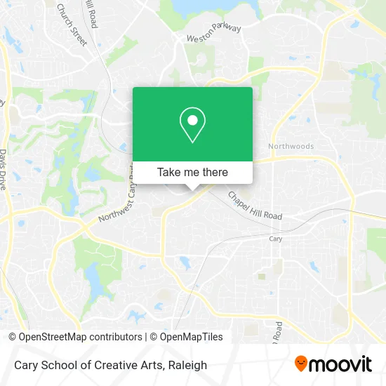 Cary School of Creative Arts map
