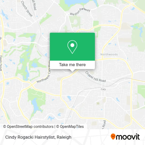 Cindy Rogacki Hairstylist map