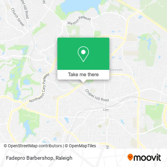 Fadepro Barbershop map