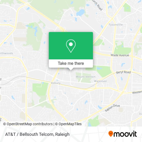 Mapa de AT&T / Bellsouth Telcom
