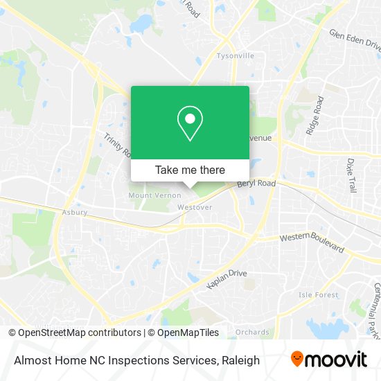 Almost Home NC Inspections Services map
