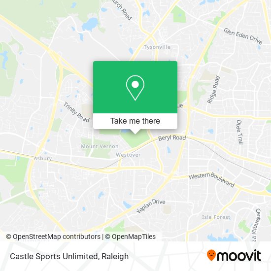 Castle Sports Unlimited map