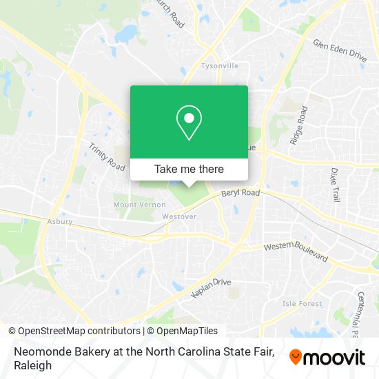 Neomonde Bakery at the North Carolina State Fair map