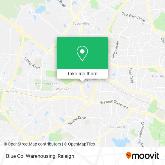 Mapa de Blue Co. Warehousing