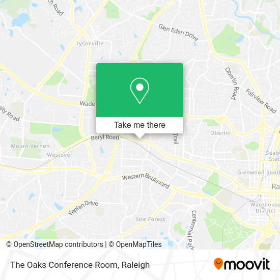 The Oaks Conference Room map