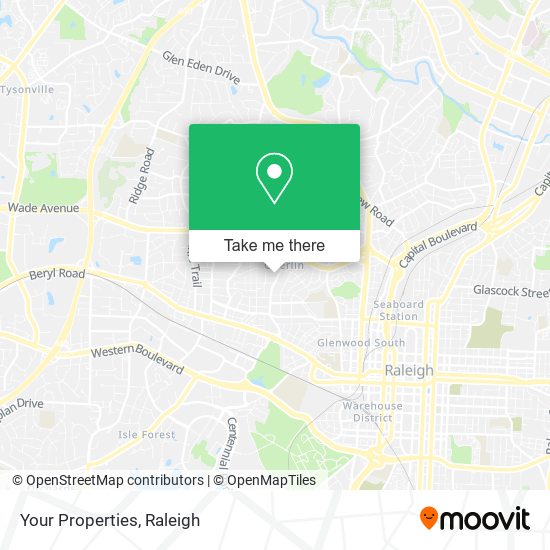 Your Properties map