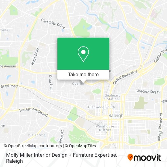 Molly Miller Interior Design + Furniture Expertise map