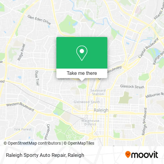 Mapa de Raleigh Sporty Auto Repair