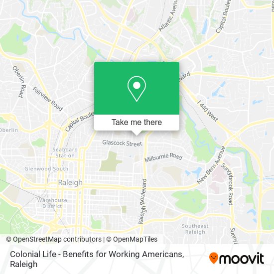Colonial Life - Benefits for Working Americans map