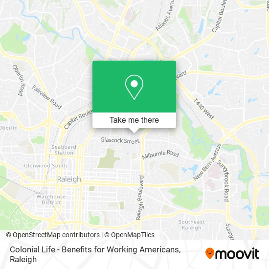 Colonial Life - Benefits for Working Americans map