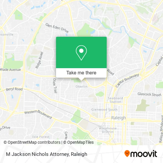 M Jackson Nichols Attorney map
