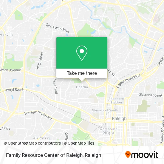 Family Resource Center of Raleigh map