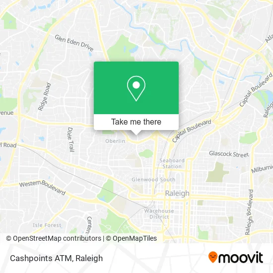 Cashpoints ATM map