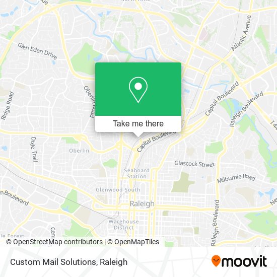 Custom Mail Solutions map