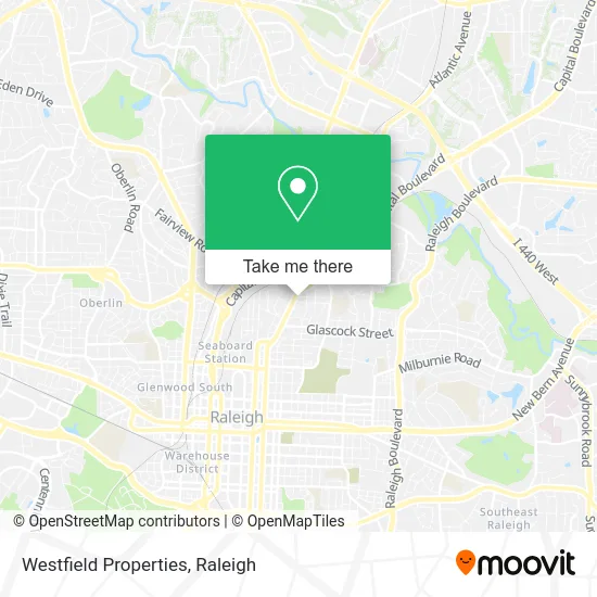 Westfield Properties map