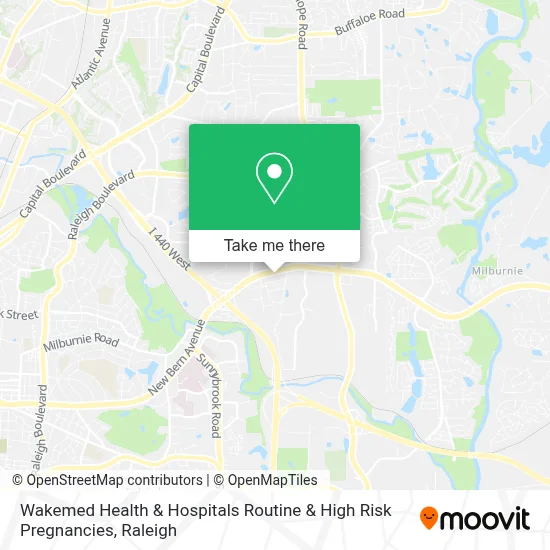 Wakemed Health & Hospitals Routine & High Risk Pregnancies map