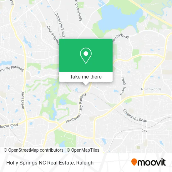 Holly Springs NC Real Estate map