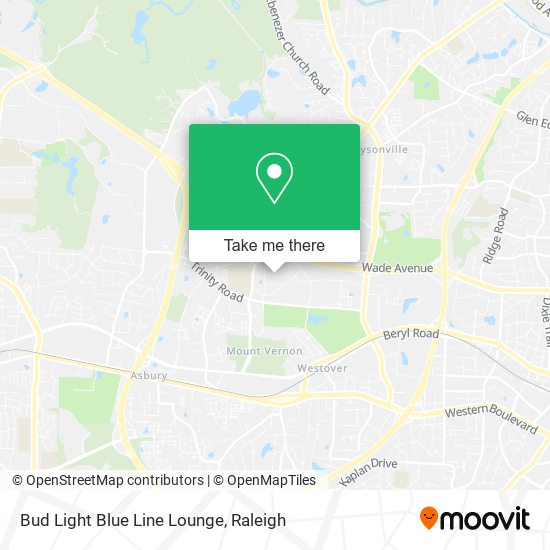 Bud Light Blue Line Lounge map