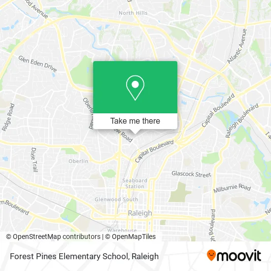 Mapa de Forest Pines Elementary School