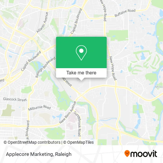 Mapa de Applecore Marketing