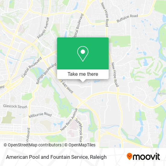 American Pool and Fountain Service map