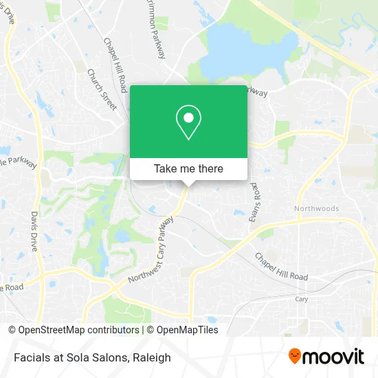 Facials at Sola Salons map