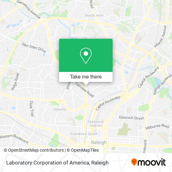 Laboratory Corporation of America map