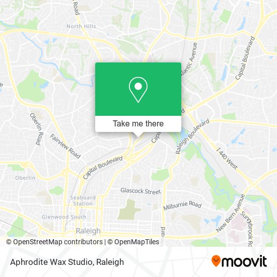 Aphrodite Wax Studio map