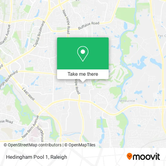 Hedingham Pool 1 map