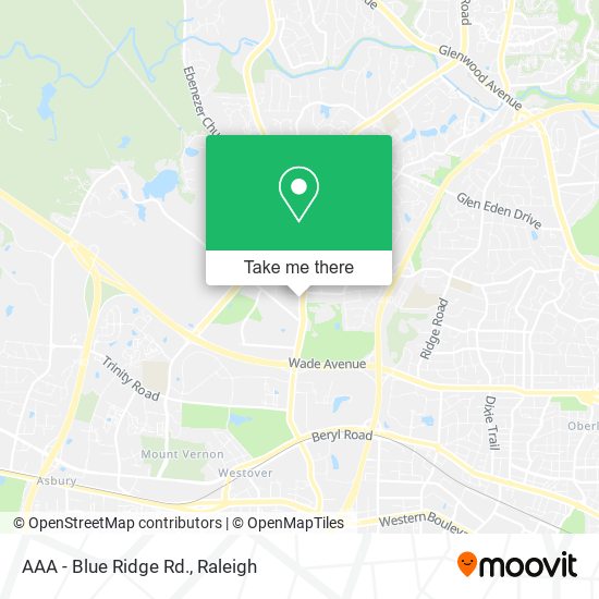 Mapa de AAA - Blue Ridge Rd.