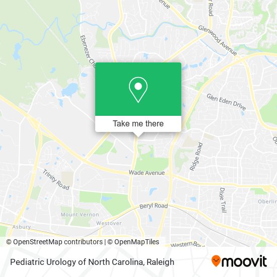 Pediatric Urology of North Carolina map