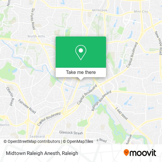 Midtown Raleigh Anesth map