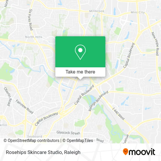 Rosehips Skincare Studio map