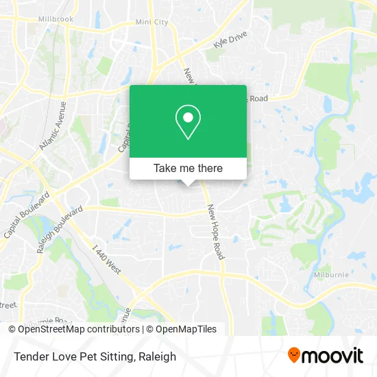 Tender Love Pet Sitting map