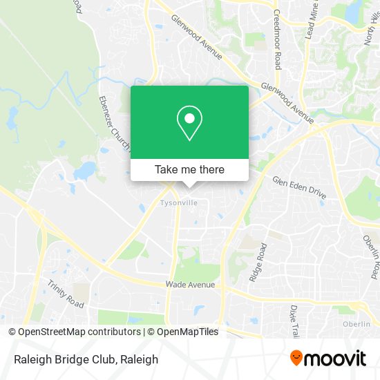 Mapa de Raleigh Bridge Club