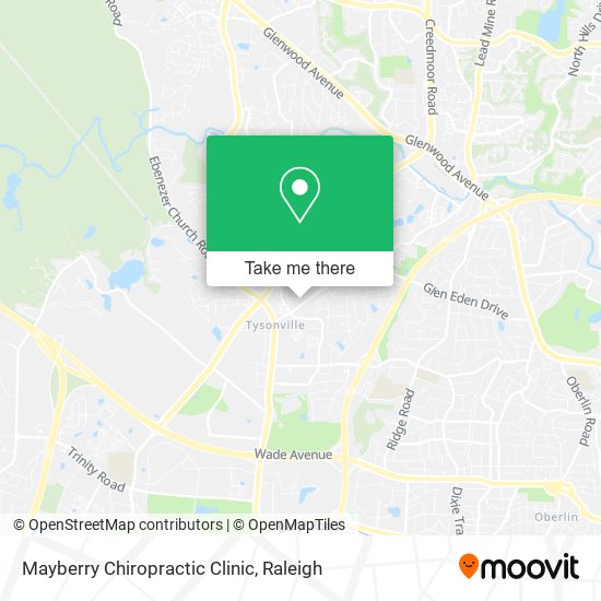 Mayberry Chiropractic Clinic map
