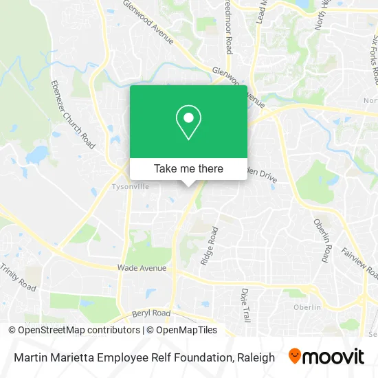 Martin Marietta Employee Relf Foundation map