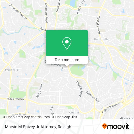 Mapa de Marvin M Spivey Jr Attorney