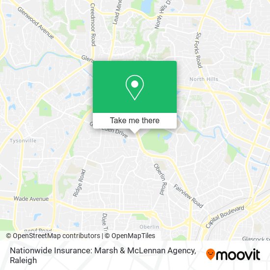 Nationwide Insurance: Marsh & McLennan Agency map
