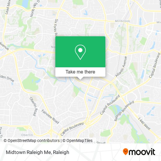 Midtown Raleigh Me map